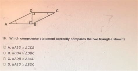 Solved Which Of The Following Pairs Of Triangles Can Be Chegg