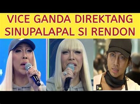 Vice Ganda Direktang Sinupalpal Si Rendon Labador Youtube