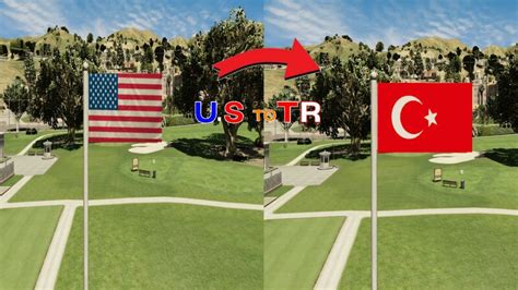 Gta 5 Us Flags To Tr Flags Sp Fİvem Ready Mod