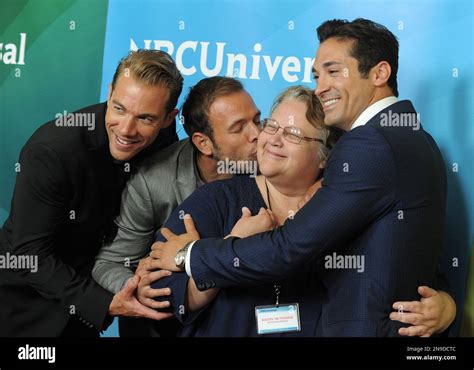 L R Tim Lopez Ernesto Arguello And Ben Patton Pose With A Member Of