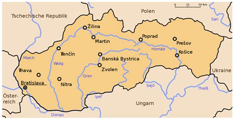 Slovakia Map 1 - MapSof.net