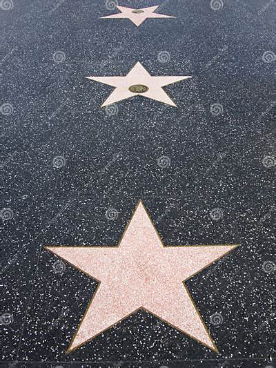 Hollywood Walk of Fame Stars Stock Image - Image of star, tourism: 2121305