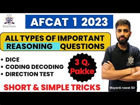 Important Questions Concept Of Reasoning For Afcat Crash