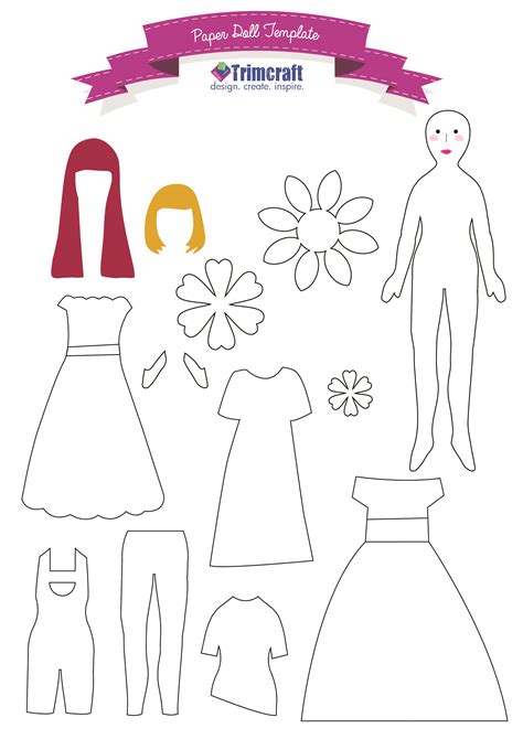 Printable Paper Doll Template