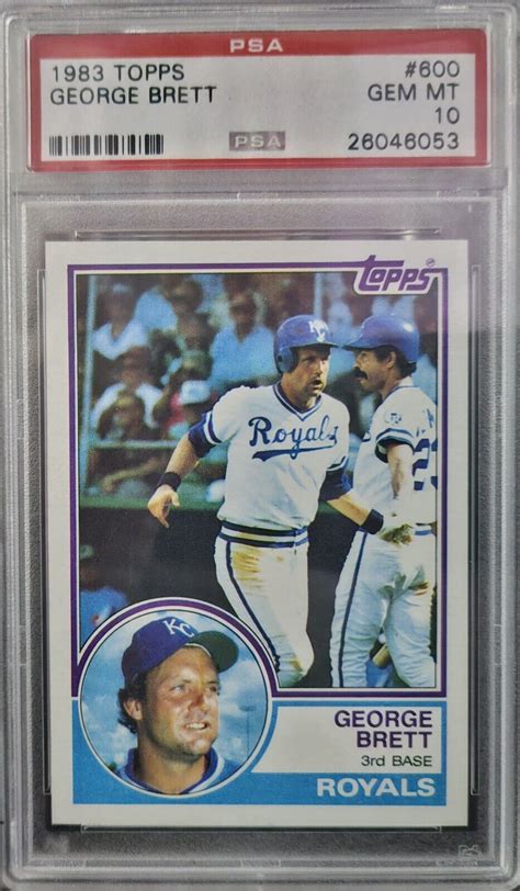 George Brett 1983 Topps 600 Base Price Guide Sports Card Investor