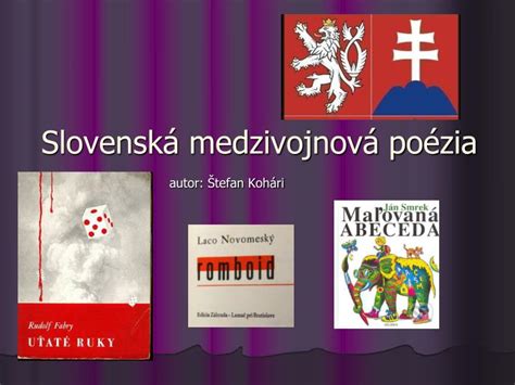 PPT Slovenská medzivojnová poézia PowerPoint Presentation free