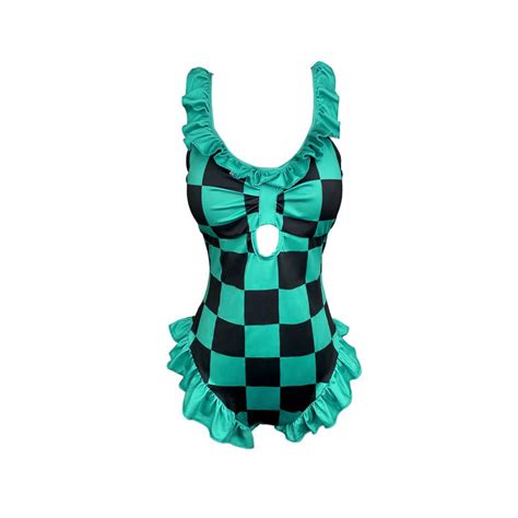 Buy Anime Demon Slayer Cosplay Bathing Suit Womens Nezukotanjiro Shinobu Inosuke Cosplay