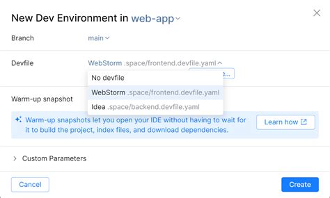 Devfile Jetbrains Space Documentation