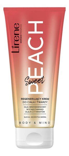 Lirene Body Mind Krem do ciała i twarzy sweet peach regenerujący