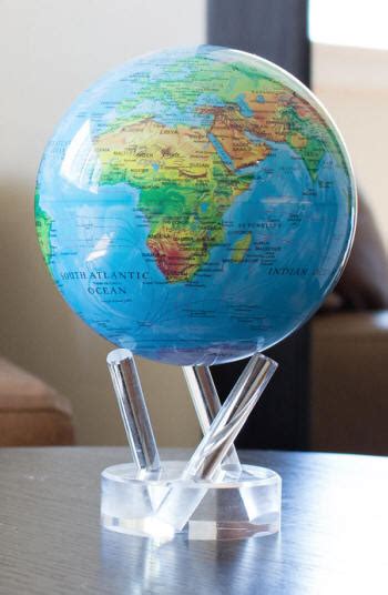 Mova Globe Solar Power Blue Relief Free Shipping