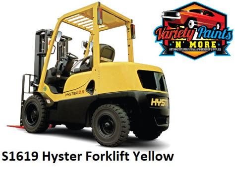 S1619 Hyster Forklift Yellow 4 Litres Quick Dry Enamel Tb300 Valspar Enamel