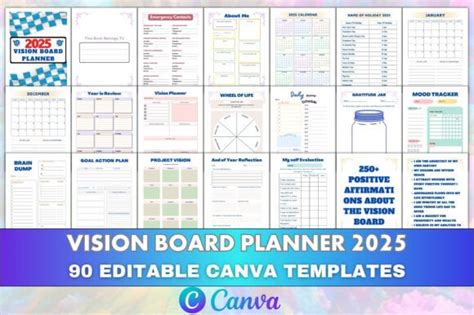 1 Inspirational Vision Planner 2025 Designs Graphics