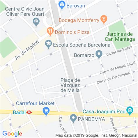 Código Postal calle Brasil rambla en Barcelona Codigopostalde es