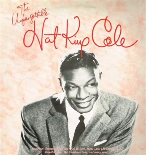 NAT KING COLE Unforgettable Nat King Cole LP Vinyl UK Emi 1991