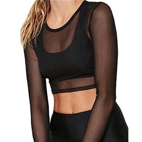 Sheer Mesh Crop Top | For Bold Girls™ - Women's Plus Size Clothing