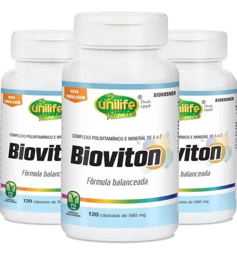 Kit Bioviton Multivitam Nico C Psulas Unilife Frete Gr Tis