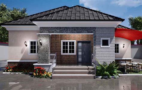 Nigerian House Plan Portable 3 Bedroom Bungalow