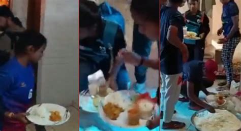 Kabaddi Players Being Served Food In Toilet Viral Footage Sparks