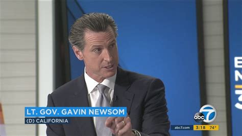 Lt. Gov. Gavin Newsom talks gun control, marijuana - ABC7 San Francisco