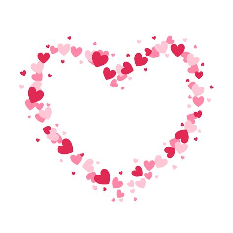 Heart Cluster Frame Png Png Images For Designer Free