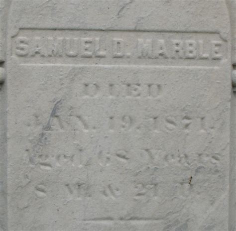 Samuel D Marble 1802 1871 Find A Grave Memorial