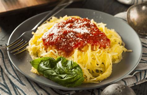 Spaghetti Squash Marinara Recipe SparkRecipes