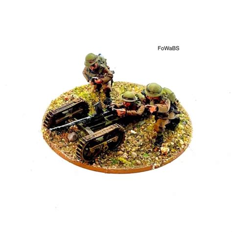 28MM WW2 BOLT Action British BEF Oerlikon Anti Tank Team Painted By