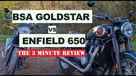 Bsa Goldstar Vs Enfield Minute Review Youtube