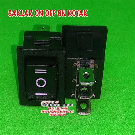 Jual Saklar Switch Kotak 3pin On Off On Mini 1 Shopee Indonesia