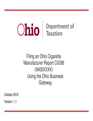 Fillable Online Tax Ohio Tax Ohio GovstaticexciseODT ASCII Guide Ohio