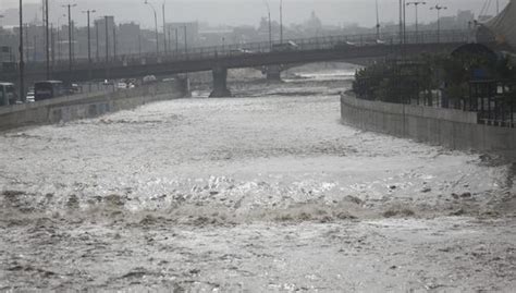 Caudal Del Río Rímac Alcanzó Su Nivel Máximo Tras Lluvias En La Sierra