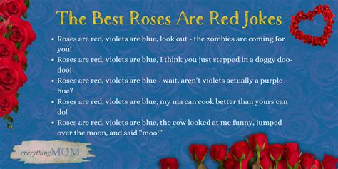 50 Best Roses Are Red Violets Are Blue Jokes Everythingmom