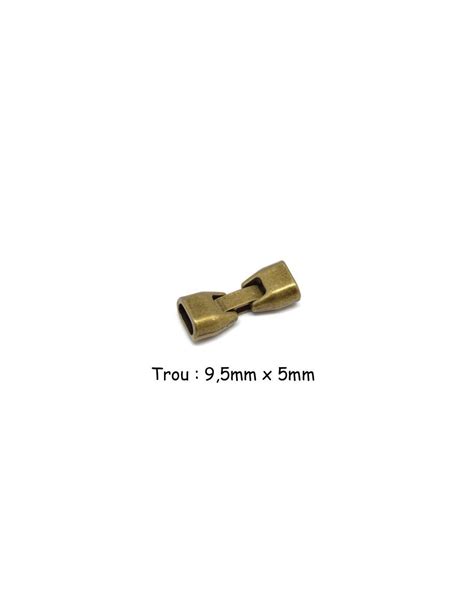 Fermoir Clip Pour Cuir Regaliz En M Tal Couleur Bronze