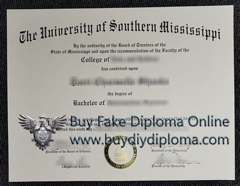 Find A Quick Way To Buy University Of Southern Mississippi Diploma