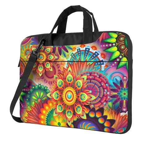 Psychedelic Mandala Laptop Bag 13 Inch Laptop Or Tablet Business Casual Laptop Bag