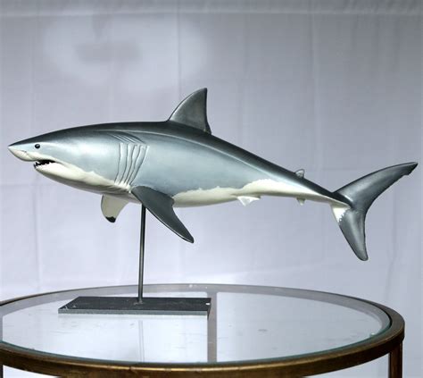 Great White Shark Sculpture/scale Model requin, Tiburon, Witte Hai - Etsy