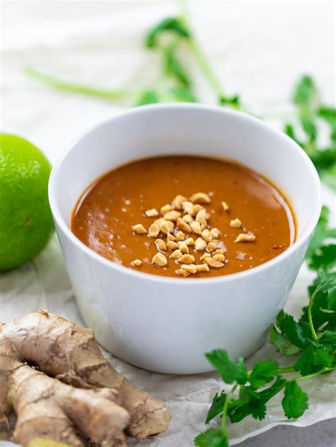 5 Minute Thai Peanut Sauce Recipe Recipe Thai Peanut Sauce Peanut