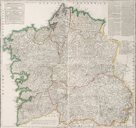 Mapa Del Reino De Galicia Mapas Milhaud