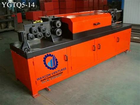 Mild Steel Waxcon TMT Bar Straightening Machine For Construction Rings