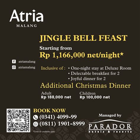 Siap Siap Nikmati Perayaan Natal Meriah Di Atria Hotel Malang Lewat