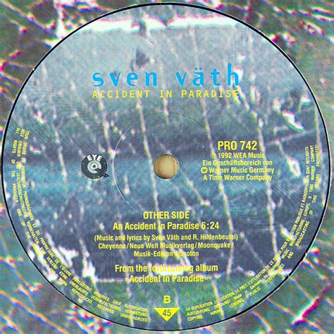 Sven Väth Accident In Paradise 1992 Vinyl Discogs