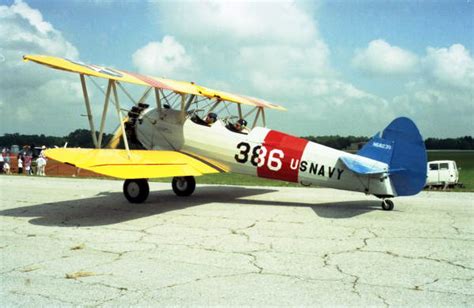 Florida Memory • Wwi Era Stearman Bi Plane Painted In The Navy Flight