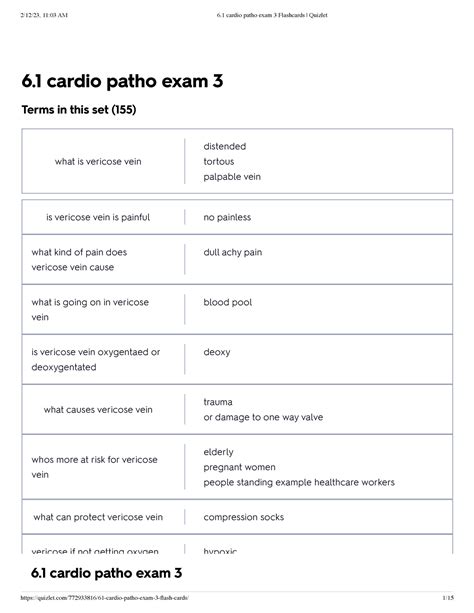 Cardio Patho Exam Flashcards Quizlet Cardio Patho Exam