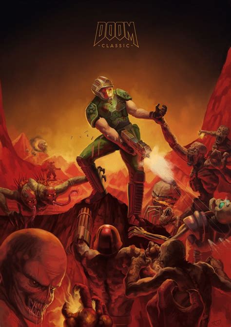 Doom Tribute By Agentscarlet On Deviantart Doom Classic Doom