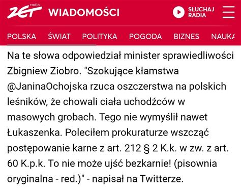 Rafał Mrowicki on Twitter Minister Ziobro a art 212 kk