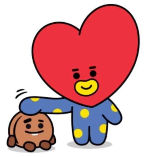 Pin de Marie Barrón Ortiz em bt21 Adesivos Desenhos Kawaii