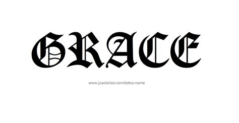 Grace Name Tattoo Designs