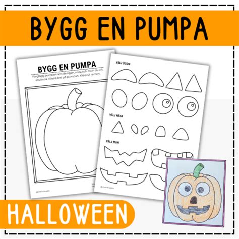 Halloweenpyssel Bygg En Pumpa Teach Academy