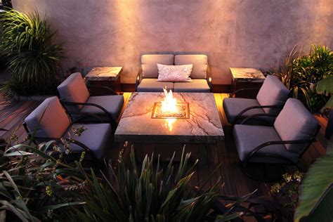 Balboa Fire Pit Tables Mediterranean Patio Los Angeles By Cooke