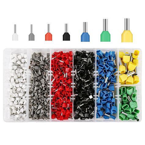 Yoiimiya Pcs Twin Wire Ferrules Kit Mm Wire Terminal